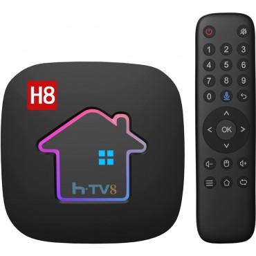 HTV 8 Brazil TV Box 2026, Brasil HTV Subscription, HTV Box 4K HDR Image Android 11 TV Box with All Channels H8 Streaming Media Players